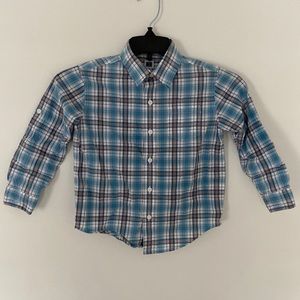 Janie and Jack Boys Striped Button Up Shirt